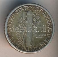 Amerikai Egyesült Államok 1925S Dime Ag "Mercury" T:2- USA 1925S Mercury Dime Ag C:VF