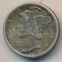 Amerikai Egyesült Államok 1925S Dime Ag "Mercury" T:2-
USA 1925S Mercury Dime Ag C:VF