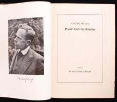 Georg Haupt: Rudolf Koch der Schreiber. Lipcse, 1936. Sziget kiadói. Német nyelvű könyv vászonkötésb...