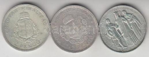 1935-1936. 2P Ag "Pázmány" + "Rákóczi" + "Liszt" T:2,2-