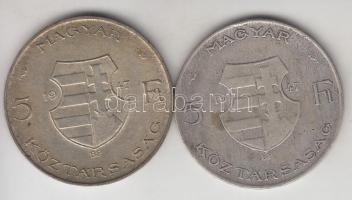 1947. 5Ft Ag "Kossuth" T:2-