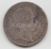 Ausztria 1862A 1/4Fl Ag T:2-,3
Austria 1862A 1/4 Florin Ag C:VF,F