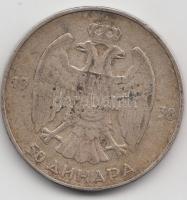 Jugoszlávia 1938. 50D Ag "I. Sándor" T:2-,3 Yugoslavia 1938. 50 Dinara Ag C:VF,F