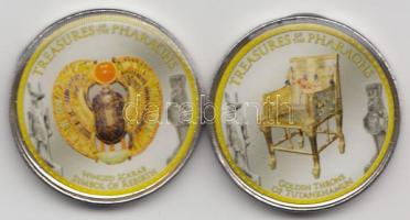 Egyiptom 2010. 1F "Tutanhamon aranytrónja" + 1F "Szkarabeusz" multicolor T:2 Tan...