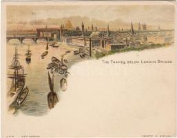 1898 London litho minicard (11.5 × 9 cm)