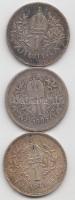Ausztria 1893-1914. 1K Ag "Ferenc József" (3x) T:3 Austria 1893-1914. 1 Corona Ag "Franz Joseph" (3x) C:F