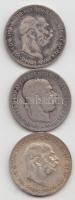 Ausztria 1893-1914. 1K Ag "Ferenc József" (3x) T:3
Austria 1893-1914. 1 Corona Ag "Fr...