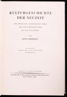 Egon Friedell: Kulturgeschichte der Neuzeit.  München 1928-31. 3 kötet Német nyelven, zöld vászonköt...