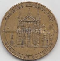 Csehország DN "Szent György szobor a Prágai várnál" Cu Emlékérem (30mm) T:2 Czech Republic ND "St Georges statue at Prague Castle" Cu medallion (30mm) C:XF