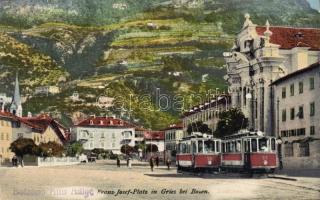 Bolzano Franz Joseph square, tram