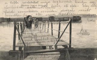 Balatonberény a berényi kabincsoport az összekötő híddal (fa)