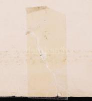 1937 Első Szentáldozási színes emléklap, 27×18 cm, szakadt