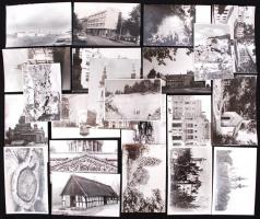 41 db régi városképes fotó ill. képeslap