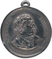 Német Birodalom 1883. Luther Márton születésének 400. évfordulójára Zn emlékérem (39,5mm) + 1883. 400 éves Luther jubileum Cu emlékérem (28mm) T:2-,2  German Empire 1883. 400th Anniversary of the birth of Martin Luther Zn medallion (39,5mm) "Dr MARTIN LUTHER - EIN FESTE BURG IST UNSER GOTT / ZUR 400 JAHRIG GEBURTSTAGFEIER DES DR MARTIN LUTHER - GOTTES WORT,LUTHERI LEHR VERGEHET NUN & NIMMERMEHR" + 1883. 400th Anniversary Luther Jubilee Cu medallion (28mm) "DOCTOR MARTIN LUTHER 1485-1546 / ZUM 4000 JAHRIGEN LUTHERJUBILAUM 1883" C:VF,XF