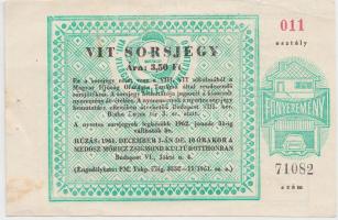 1959. VIT sorsjegy 3,5Ft T:II