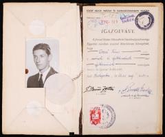 1950 BME Építészmérnöki index, sok aláírással