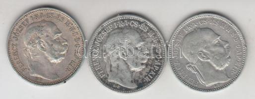 1894-1915. 1K Ag "Ferenc József" (3x) T:2,3