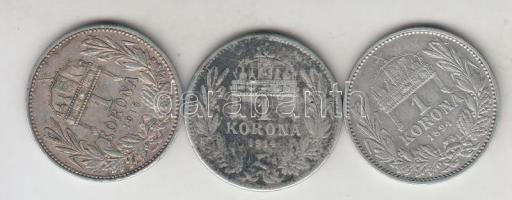 1894-1915. 1K Ag "Ferenc József" (3x) T:2,3