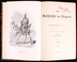 Eugen Csuday: Die Geschichte der Ungarn. 1-2. kötet. H.n. 1900. k.n. Félvászon kötésben, mellékletek...