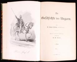 Eugen Csuday: Die Geschichte der Ungarn. 1-2. kötet. H.n. 1900. k.n. Félvászon kötésben, mellékletek...
