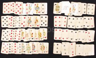 Piatnik & Söhne Wien kártya készlet, kopott lapokkal és pótolt lapokkal, eredeti tokjában