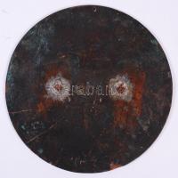 1946. "Kispest Megyei Város Újjáépítési Kiállításának Emlékére" Br nagyalakú plakett (19cm...