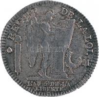 Franciaország 1793. 1E Ag "XVI. Lajos" (29.11g) T:2-
France 1793. 1 Ecu Ag "Louis XVI...