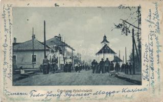 Felsővisó street with church (EB)