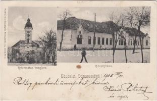 Dunavecse, Református templom, községháza (EK)
