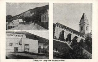 Sopronbánfalva malom, templom (fa)