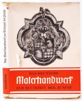 Konrad Gatz: Das Deutsche Malerhandwer zur blütezeit der zünfte. München - Leipzig, [1937], Reichsinnungsverband des Malerhandwerks - Georg D.W. Callwey - Jüstel & Göttel. Papír kötésben, német nyelven, borítóval, ami kissé szakadt.