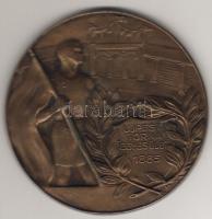 1885. "Újpesti Torna Egyesület" nagyalakú bronz plakett T:2