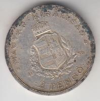 1936. 2P Ag "Liszt" T:2 patina