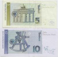 Németország 1991. 5M + 10M beváltható (~7,8€) T:II,III
Germany 1991. 5 Mark + 10 Mark rede...