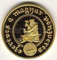 2001. 20.000Ft "Ezeréves a magyar pénzverés" arany 6,982g T:PP Csak 3000db! R!
