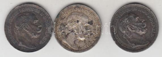 1914-1915. 1K Ag (3x) T:2 patina