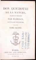 Jean Pierre Claris de Florian (1754-1794): Don Quichotte de la Manche. Paris 1812. Négy kötet egy to...