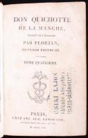 Jean Pierre Claris de Florian (1754-1794): Don Quichotte de la Manche. Paris 1812. Négy kötet egy to...