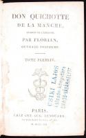 Jean Pierre Claris de Florian (1754-1794): Don Quichotte de la Manche. Paris 1812. Négy kötet egy to...
