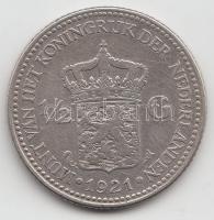 Hollandia 1921. 1/2G Ag "Wilhelmina" T:2-
Netherlands 1921. 1/2 Gulden Ag "Wilhelmina...