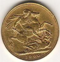 Nagy-Britannia 1900. 1Sov. "Victoria" arany 7,9881g T:2-