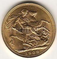 Nagy-Britannia 1908. 1Sov. "Edward" arany 7,9881g T:2