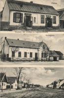 Pátka, Dualszky-féle vendéglő és vegyeskereskedés, Községháza, utca (fl)