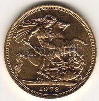 Nagy-Britannia 1978. 1Sov. "Elizabeth" arany 7,9881g T:2+