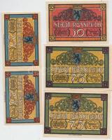 Német Birodalom/Weimari Köztársaság/Pössneck ~1920 25Pf (2x) klf + 50Pf + 75Pf (2x) T:I,I-
Germany/W...