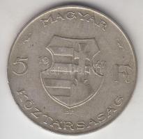 1947. 5Ft Ag "Kossuth" haj a homlok közepéig! T:2