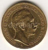 D.Reich/Poroszország 1892. 20M "Wilhelm II" arany 7,965g T:2- R!
