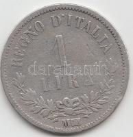 Olaszország 1863. 1L Ag "II. Viktor Emánuel" T:3 Italy 1863. 1 Lira Ag "Vittorio Emanuele II" C:F