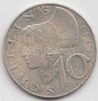 Ausztria 1957. 10Sch Ag T:2 Austria 1957. 10 Schilling Ag C:F