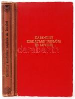 Karinthy Frigyes kiadatlan naplója és levelei. Budapest 1938. Babits Mihály bevezetésével